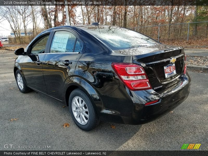 Mosaic Black Metallic / Jet Black 2018 Chevrolet Sonic LT Sedan