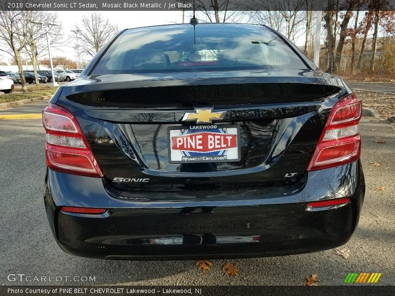 Mosaic Black Metallic / Jet Black 2018 Chevrolet Sonic LT Sedan