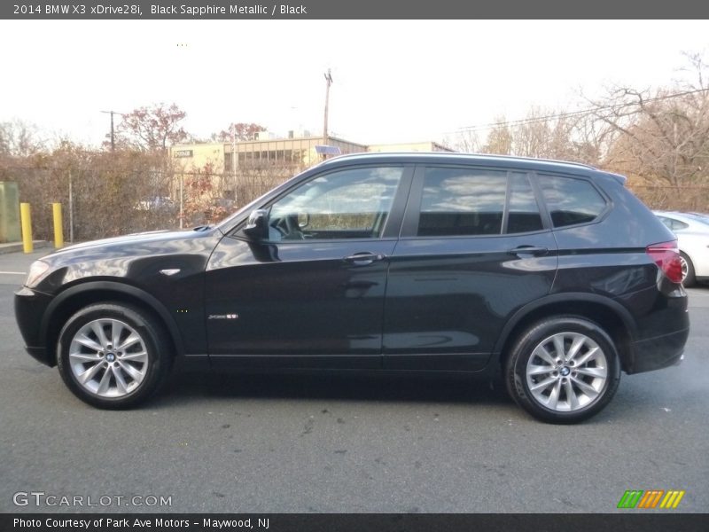 Black Sapphire Metallic / Black 2014 BMW X3 xDrive28i