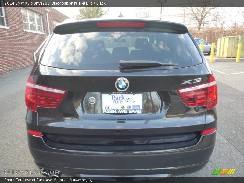 Black Sapphire Metallic / Black 2014 BMW X3 xDrive28i