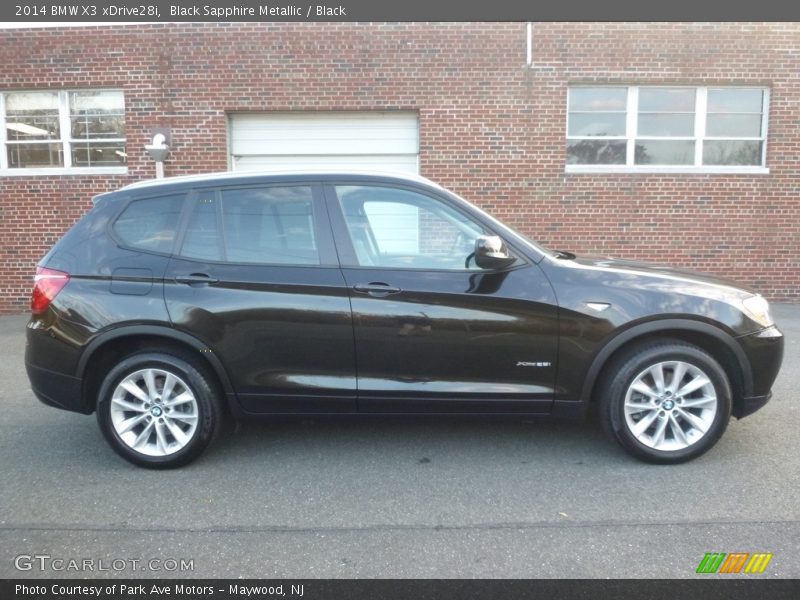 Black Sapphire Metallic / Black 2014 BMW X3 xDrive28i