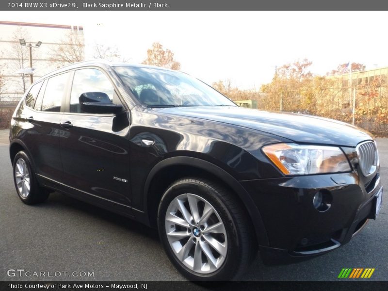 Black Sapphire Metallic / Black 2014 BMW X3 xDrive28i