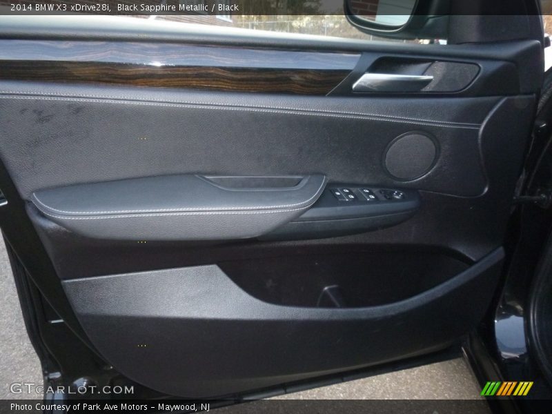 Black Sapphire Metallic / Black 2014 BMW X3 xDrive28i