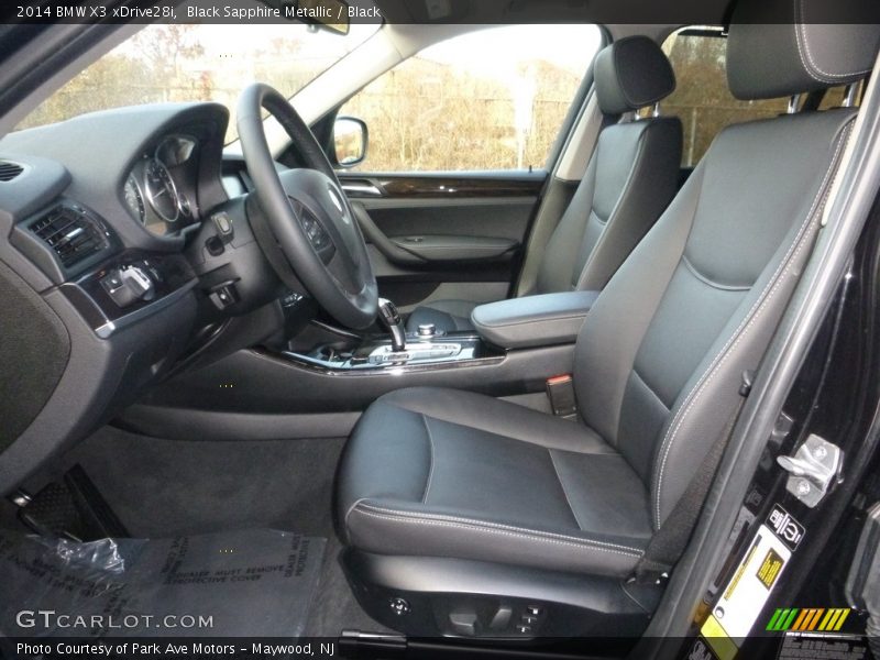 Black Sapphire Metallic / Black 2014 BMW X3 xDrive28i