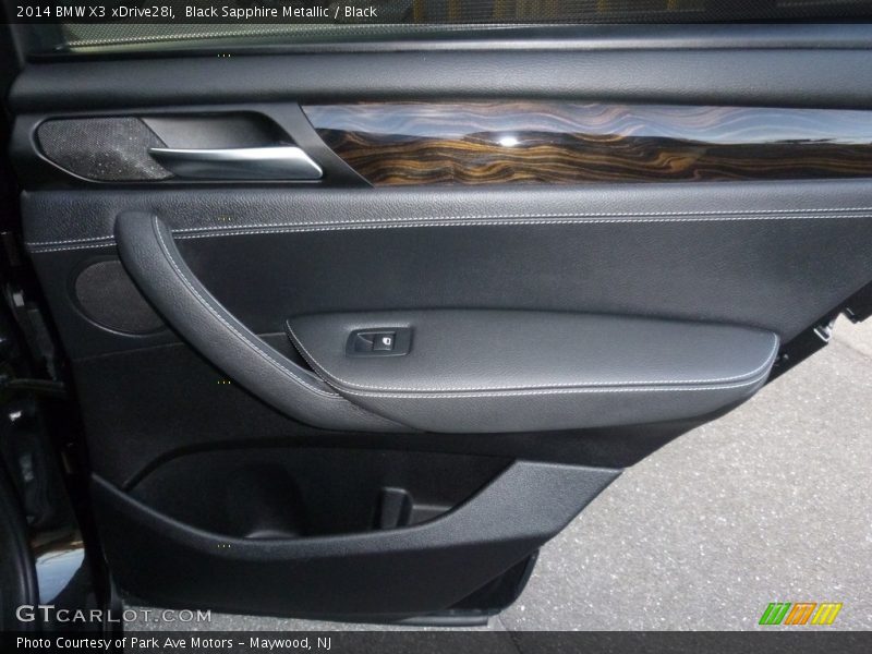 Black Sapphire Metallic / Black 2014 BMW X3 xDrive28i