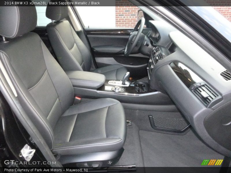 Black Sapphire Metallic / Black 2014 BMW X3 xDrive28i