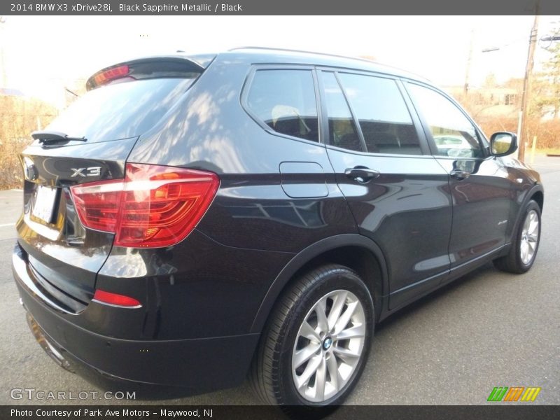 Black Sapphire Metallic / Black 2014 BMW X3 xDrive28i