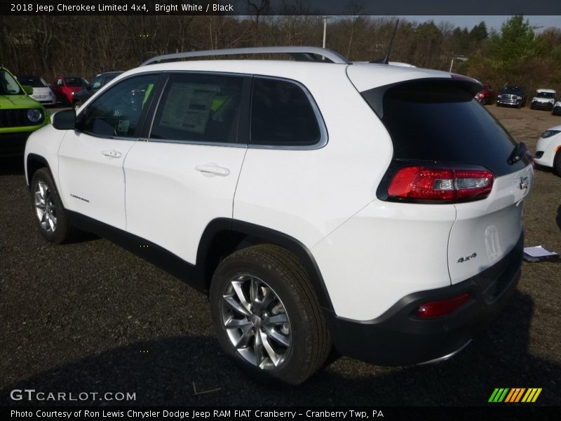 Bright White / Black 2018 Jeep Cherokee Limited 4x4