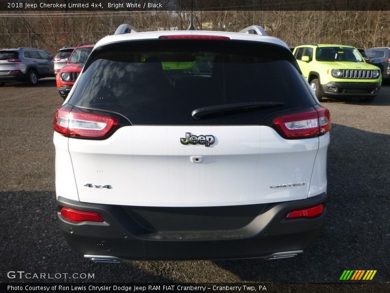 Bright White / Black 2018 Jeep Cherokee Limited 4x4