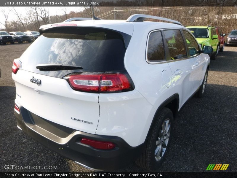 Bright White / Black 2018 Jeep Cherokee Limited 4x4