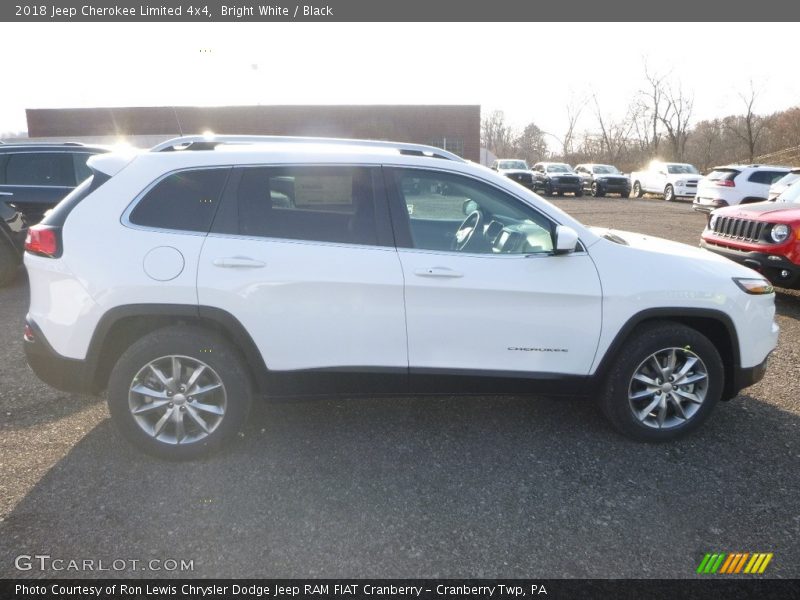 Bright White / Black 2018 Jeep Cherokee Limited 4x4
