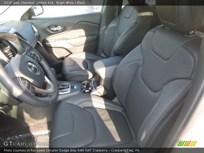 Bright White / Black 2018 Jeep Cherokee Limited 4x4