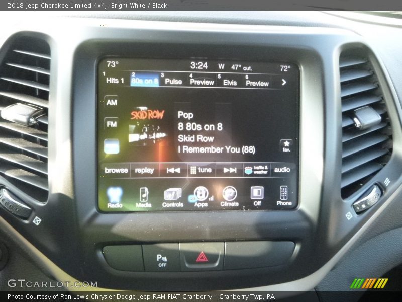 Bright White / Black 2018 Jeep Cherokee Limited 4x4