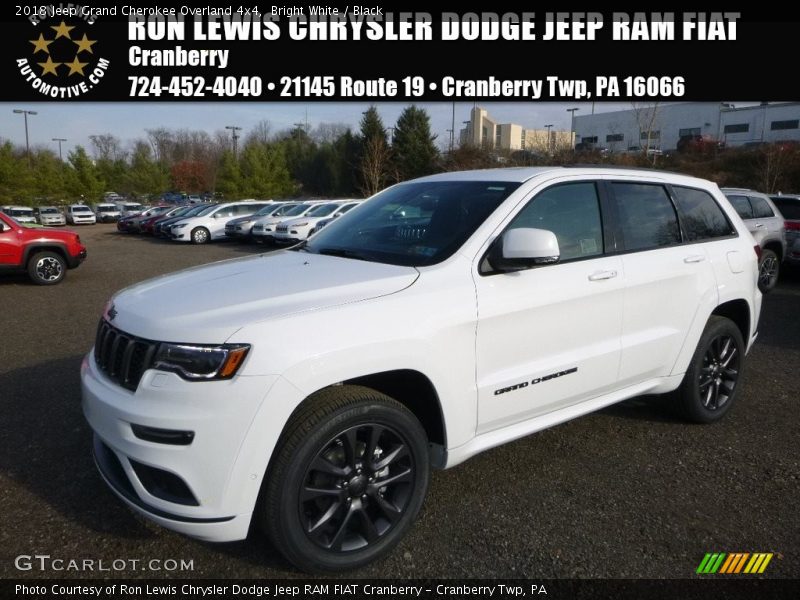 Bright White / Black 2018 Jeep Grand Cherokee Overland 4x4