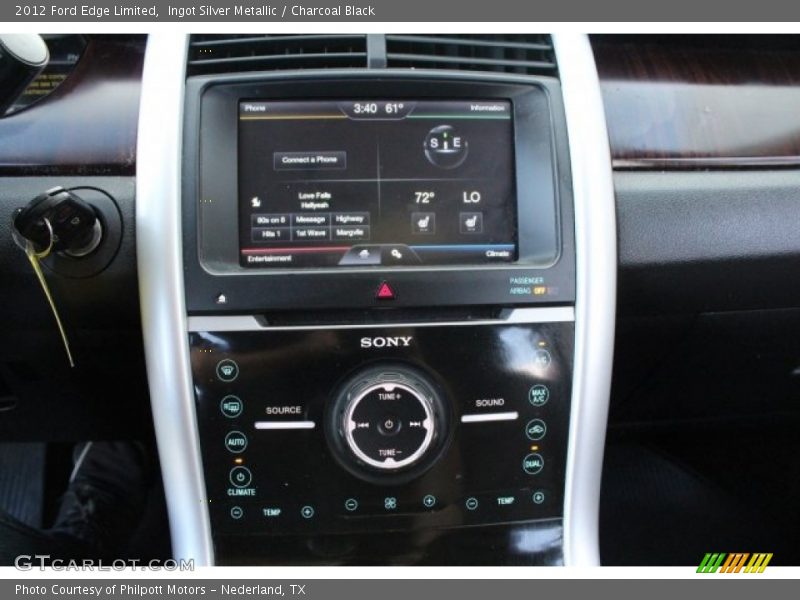 Ingot Silver Metallic / Charcoal Black 2012 Ford Edge Limited