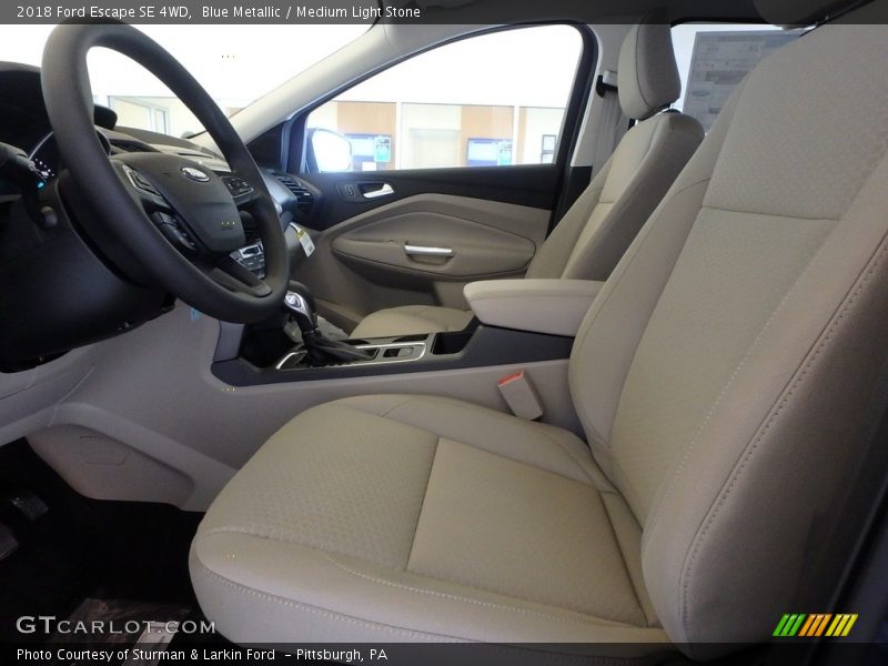 Blue Metallic / Medium Light Stone 2018 Ford Escape SE 4WD