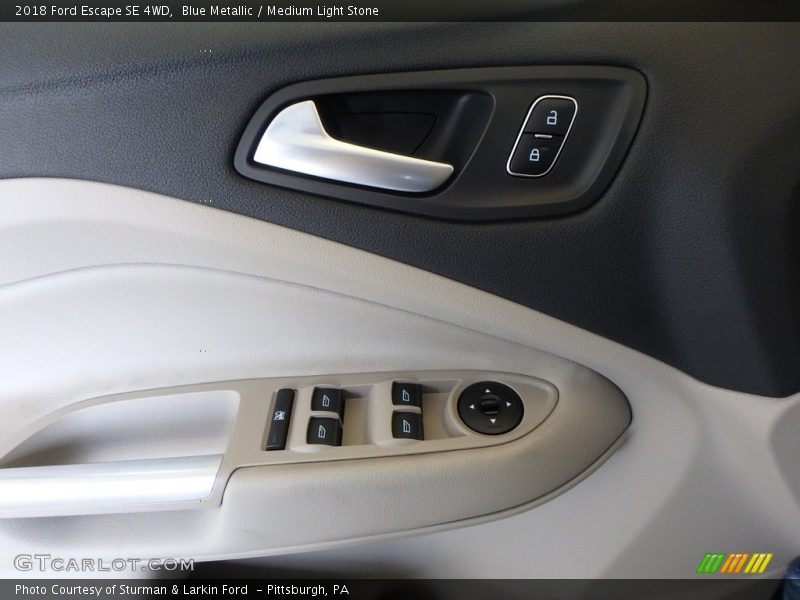 Blue Metallic / Medium Light Stone 2018 Ford Escape SE 4WD