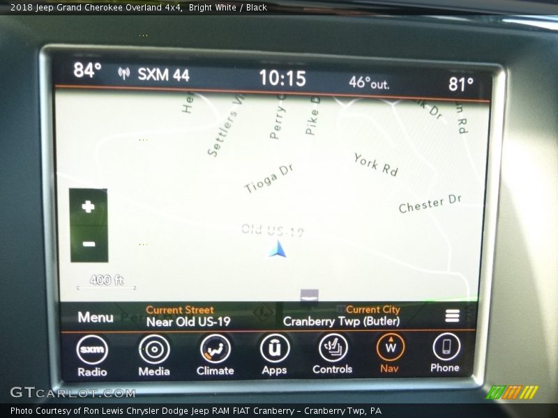 Bright White / Black 2018 Jeep Grand Cherokee Overland 4x4