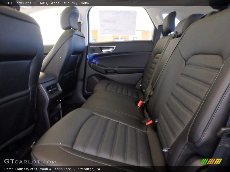 White Platinum / Ebony 2018 Ford Edge SEL AWD