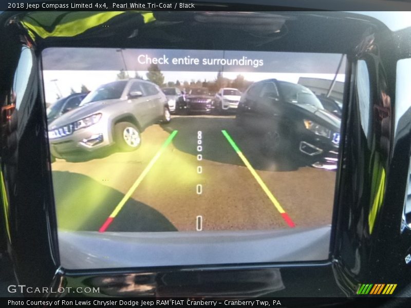 Pearl White Tri–Coat / Black 2018 Jeep Compass Limited 4x4