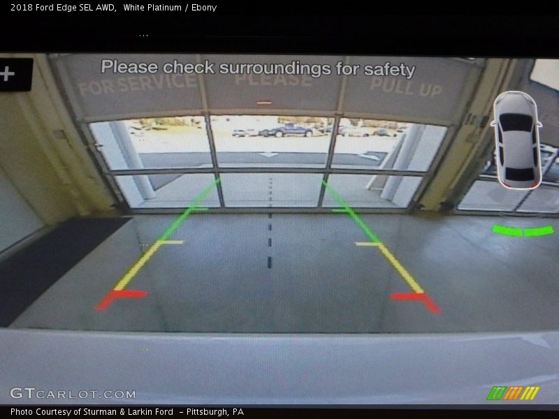 White Platinum / Ebony 2018 Ford Edge SEL AWD