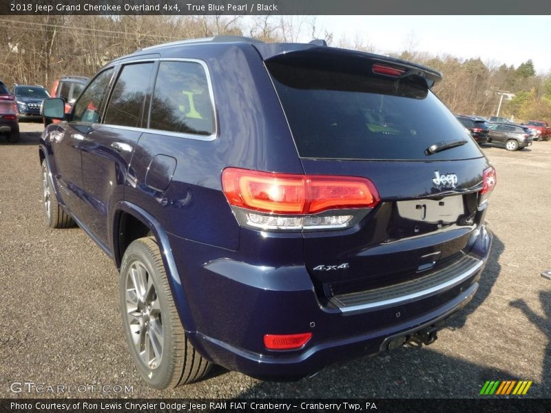 True Blue Pearl / Black 2018 Jeep Grand Cherokee Overland 4x4