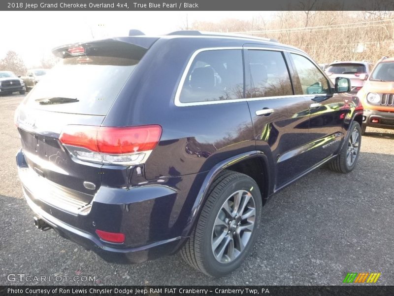 True Blue Pearl / Black 2018 Jeep Grand Cherokee Overland 4x4