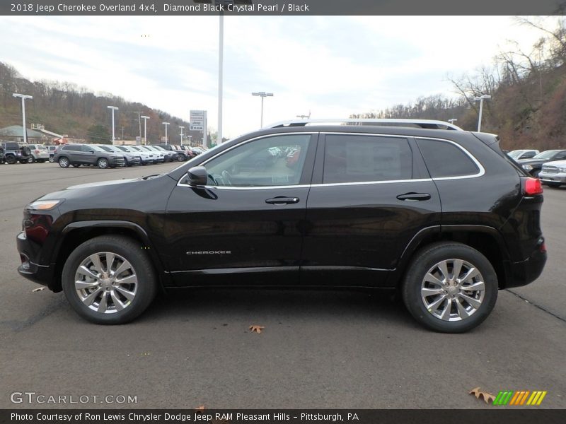  2018 Cherokee Overland 4x4 Diamond Black Crystal Pearl