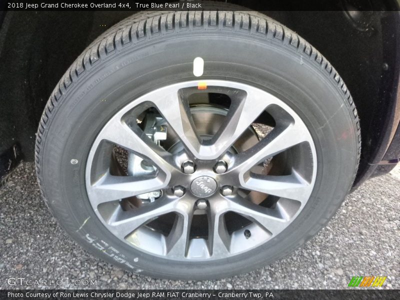True Blue Pearl / Black 2018 Jeep Grand Cherokee Overland 4x4