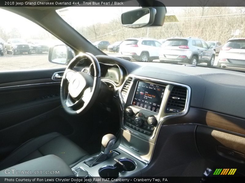 True Blue Pearl / Black 2018 Jeep Grand Cherokee Overland 4x4