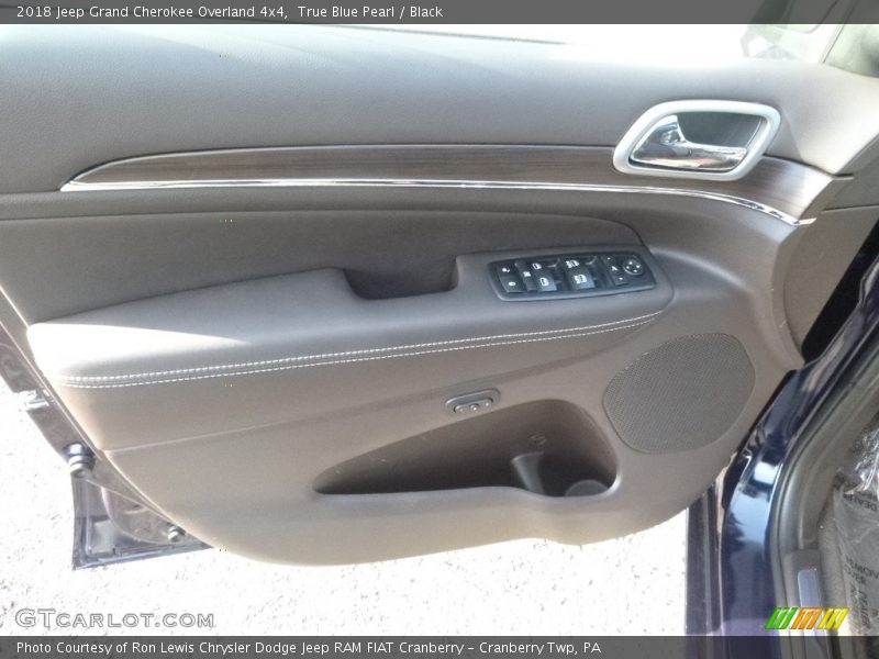 True Blue Pearl / Black 2018 Jeep Grand Cherokee Overland 4x4