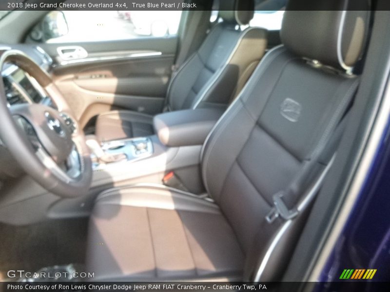 True Blue Pearl / Black 2018 Jeep Grand Cherokee Overland 4x4