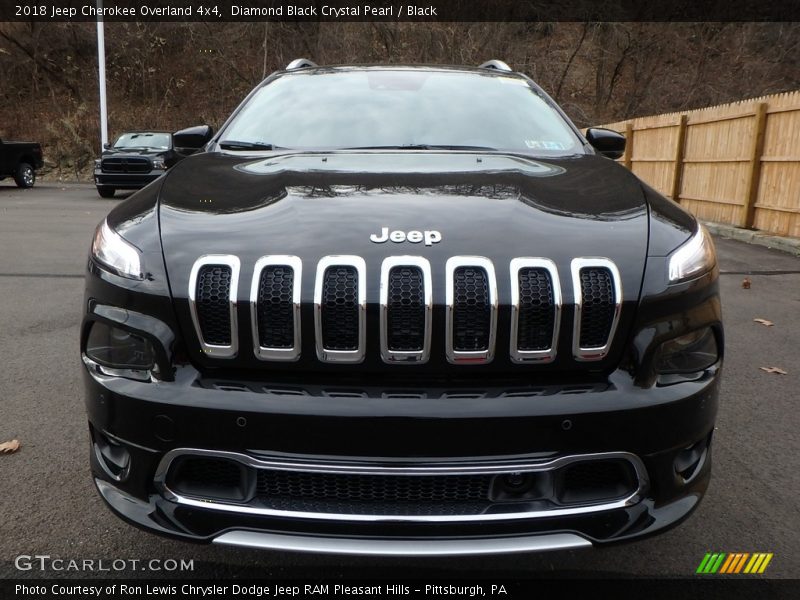  2018 Cherokee Overland 4x4 Diamond Black Crystal Pearl
