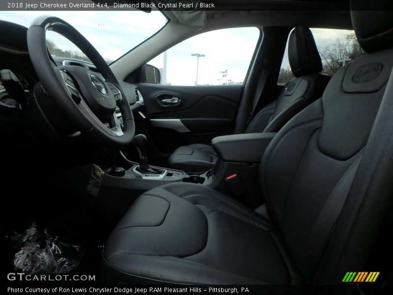 Front Seat of 2018 Cherokee Overland 4x4