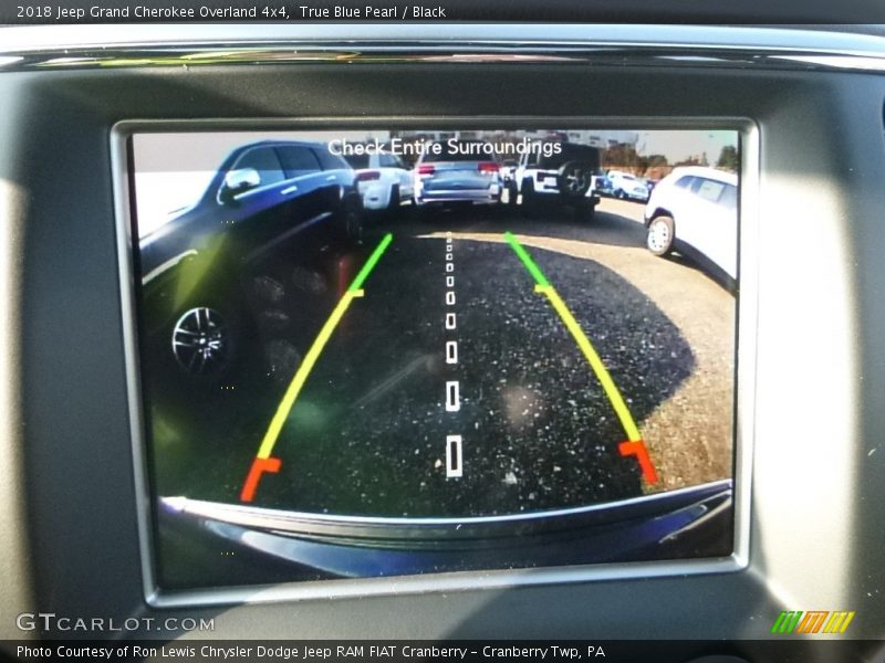 True Blue Pearl / Black 2018 Jeep Grand Cherokee Overland 4x4