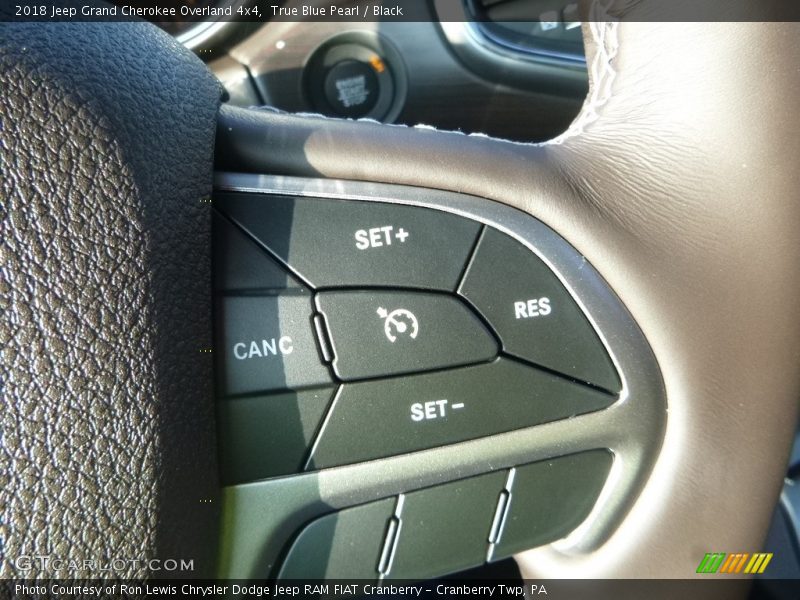 True Blue Pearl / Black 2018 Jeep Grand Cherokee Overland 4x4