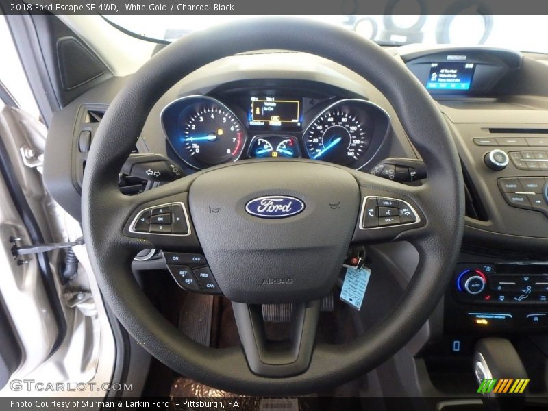 White Gold / Charcoal Black 2018 Ford Escape SE 4WD