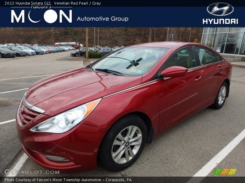 Venetian Red Pearl / Gray 2013 Hyundai Sonata GLS
