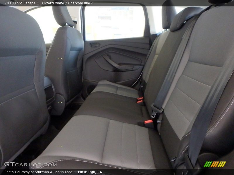 Oxford White / Charcoal Black 2018 Ford Escape S