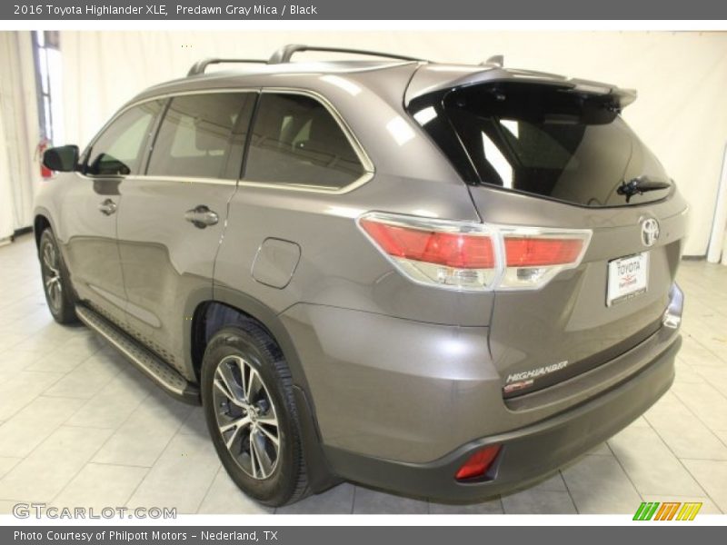 Predawn Gray Mica / Black 2016 Toyota Highlander XLE