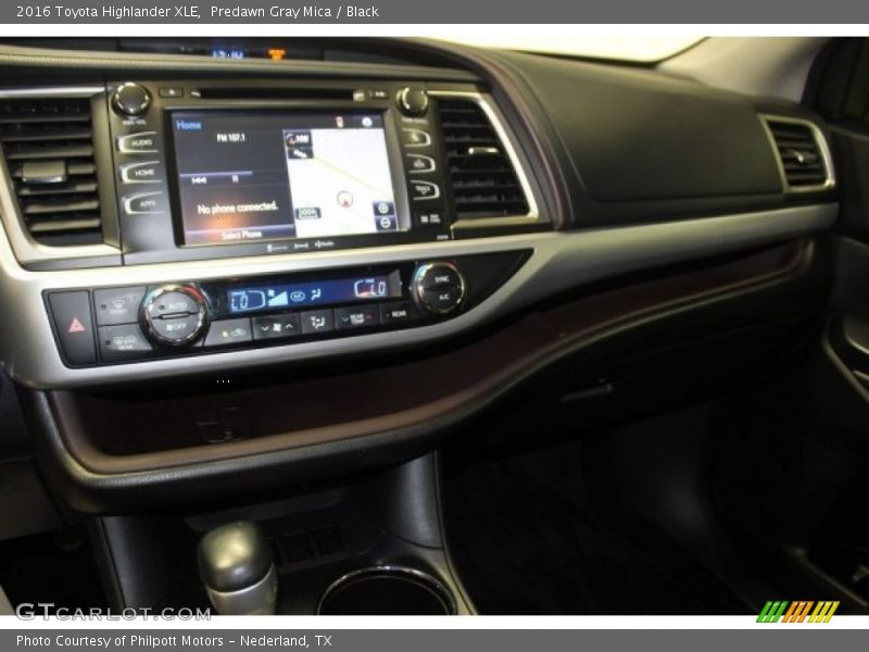 Predawn Gray Mica / Black 2016 Toyota Highlander XLE