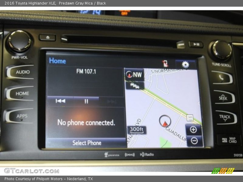 Predawn Gray Mica / Black 2016 Toyota Highlander XLE