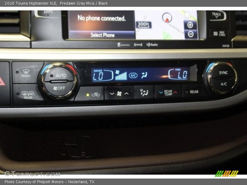Predawn Gray Mica / Black 2016 Toyota Highlander XLE