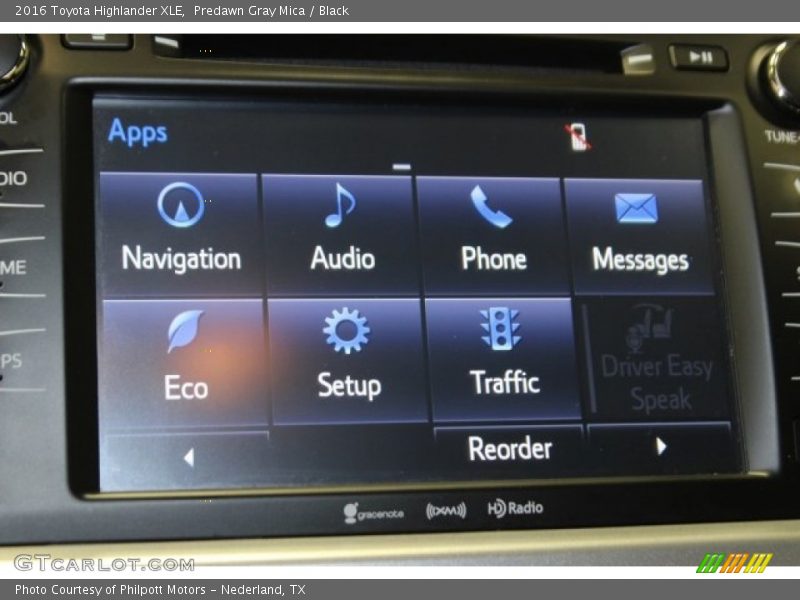 Predawn Gray Mica / Black 2016 Toyota Highlander XLE