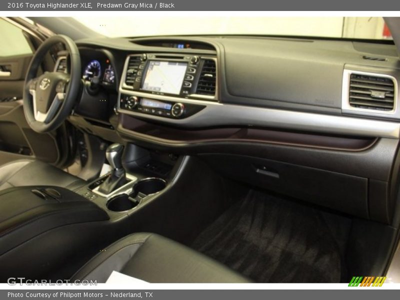 Predawn Gray Mica / Black 2016 Toyota Highlander XLE