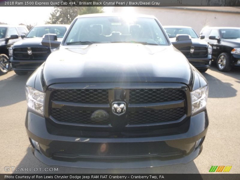 Brilliant Black Crystal Pearl / Black/Diesel Gray 2018 Ram 1500 Express Quad Cab 4x4