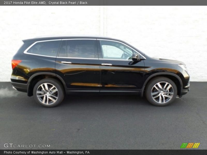 Crystal Black Pearl / Black 2017 Honda Pilot Elite AWD