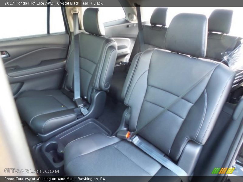 Crystal Black Pearl / Black 2017 Honda Pilot Elite AWD