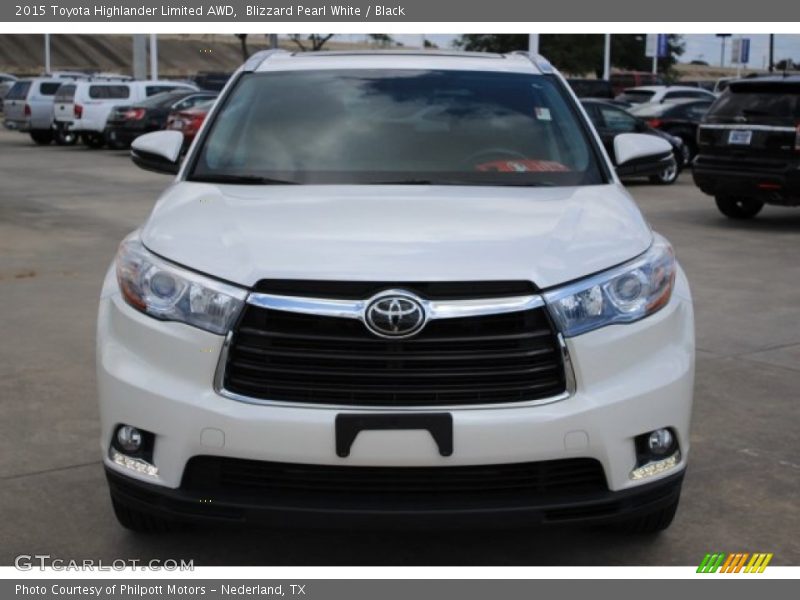 Blizzard Pearl White / Black 2015 Toyota Highlander Limited AWD