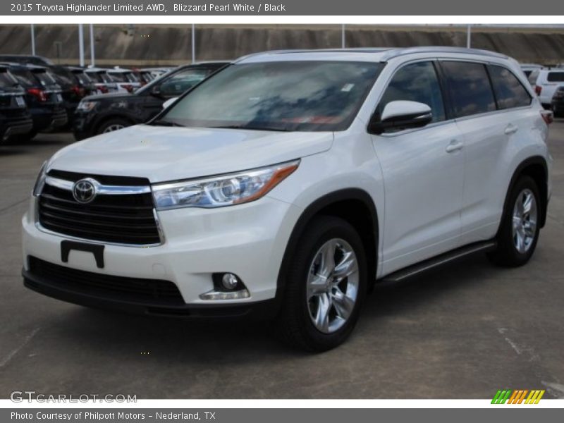 Blizzard Pearl White / Black 2015 Toyota Highlander Limited AWD